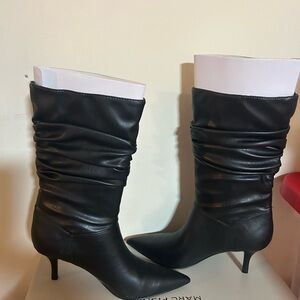 Marc Fisher Black Heeled Boots
